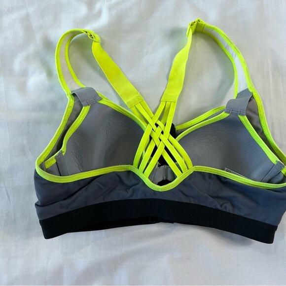 Victoria's Secret 34B VSX Sport Yellow High Impact Sports Bra with Underwire - Picture 3 of 6